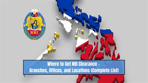 NBI Clearance Branches/Locations Complete List (Updated).